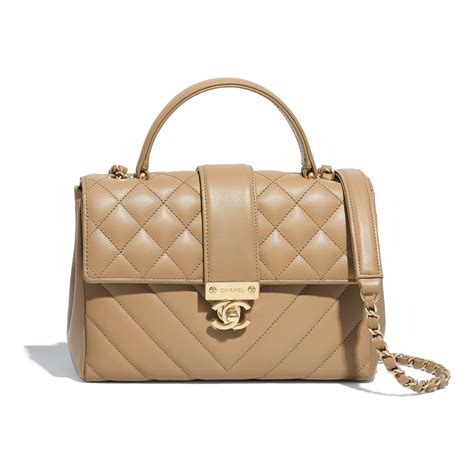 chanel soft leather flap bag|Flap Bag with Top Handle Grained Calfskin & Gold.